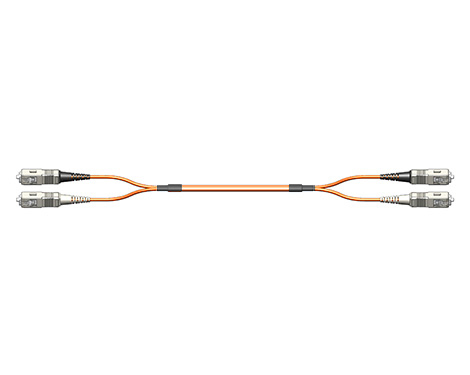 Fig.0 Patchkabel, 2.0mm, SCPC-SCPC, 62.5/125µm OM1, 7.5m