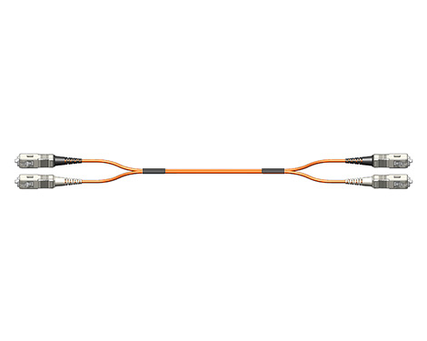 Fig.8 Patchkabel, 2.0mm, SCPC-SCPC, 50/125µm OM2, 0.5m
