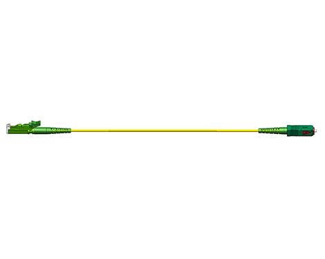 Simplex Patchkabel, 2.0mm, E2000APC-SCAPC, 9/125µm, 0.5m