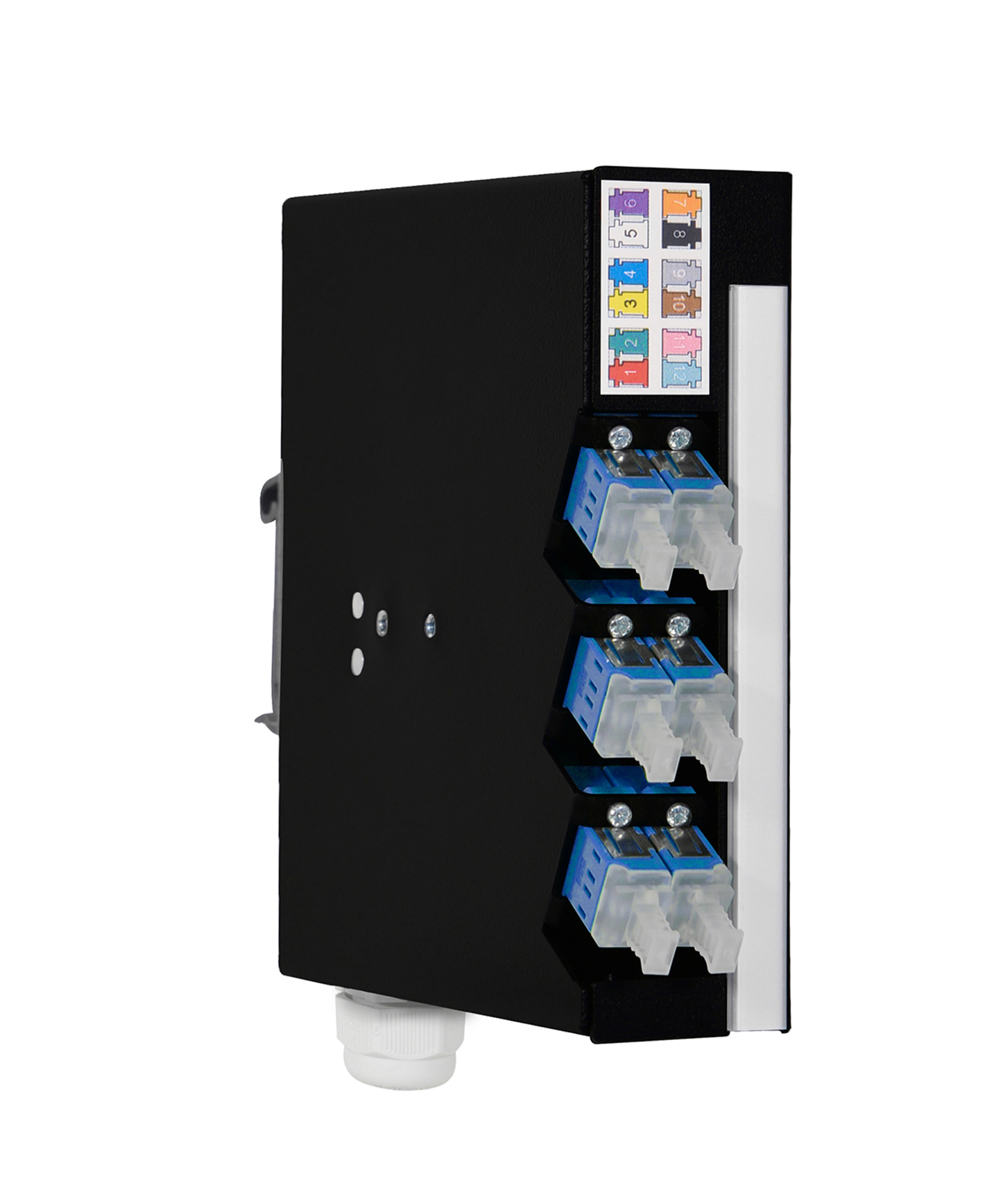 Hutschienen Box mini, Stahl, 12 x LCPC, SM (6xLCPC duplex)