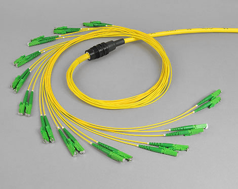 Kabelaufteiler, 8 x LSH/E2000®APC FBW, 9/125µm