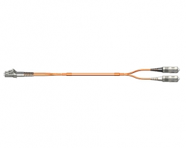 Fig.0 Patchkabel duplex LCPC-SCPC 50/125µm 2.5m