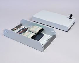 AP-Box, Flach, 4 x LSH PC, 50/125µm OM2, S4U