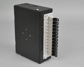 Hutschienen Box, Stahl, 12 x LSH PC, 50/125µm OM2, S4U