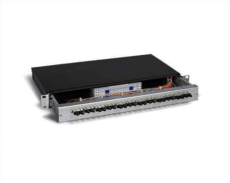 KEV 1HE Aluminium, 12 x SCPC, 62.5/125µm OM1 (6xSCPC duplex)