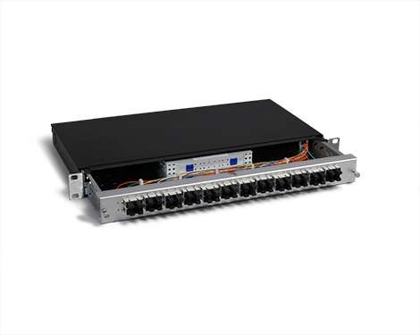 KEV 1HE Aluminium, 36 x SCPC, 62.5/125µm OM1 (18xSCPC duplex)