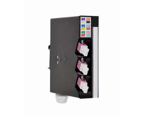 Hutschienen Box mini, Stahl, 6 x LCPC, OM4 (3xLCPC duplex)