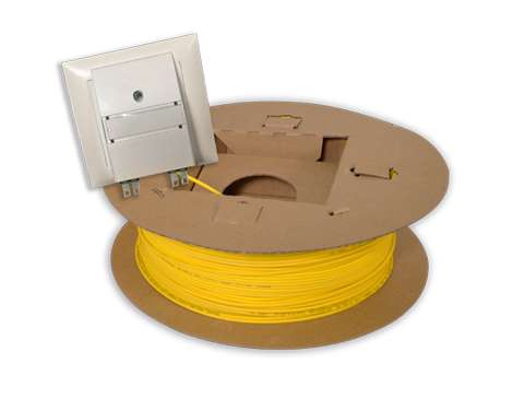 FTTH Spule vorkonfektioniert, UP Dose,OptoUP, 4 x LCAPC, 20.0m