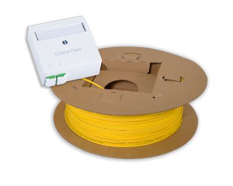 FTTH Spule vorkonfektioniert, UP FiberDose R&M, 4 x LCAPC, 20.0m