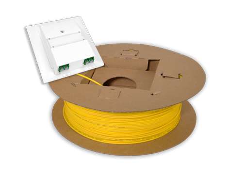 FTTH Spule vorkonfektioniert, UP Dose,OptoUP, 4 x LCAPC, 10.0m