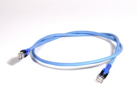 FlexBoot saCon® Kat.6A ISO/IEC, geschirmt 1.0m hellblau/blau/blau